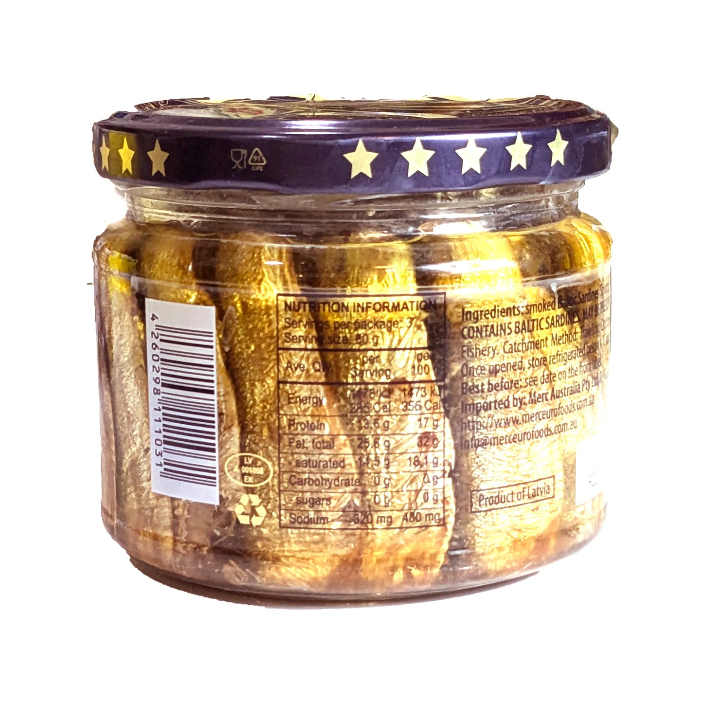 Premium 'Amberfish' Sardines (250g Jar)