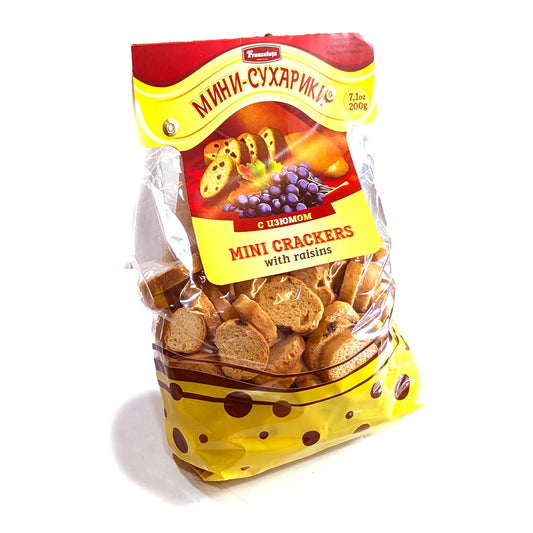 Хрустящие ломтики хлеба «Сухарики» (с изюмом)