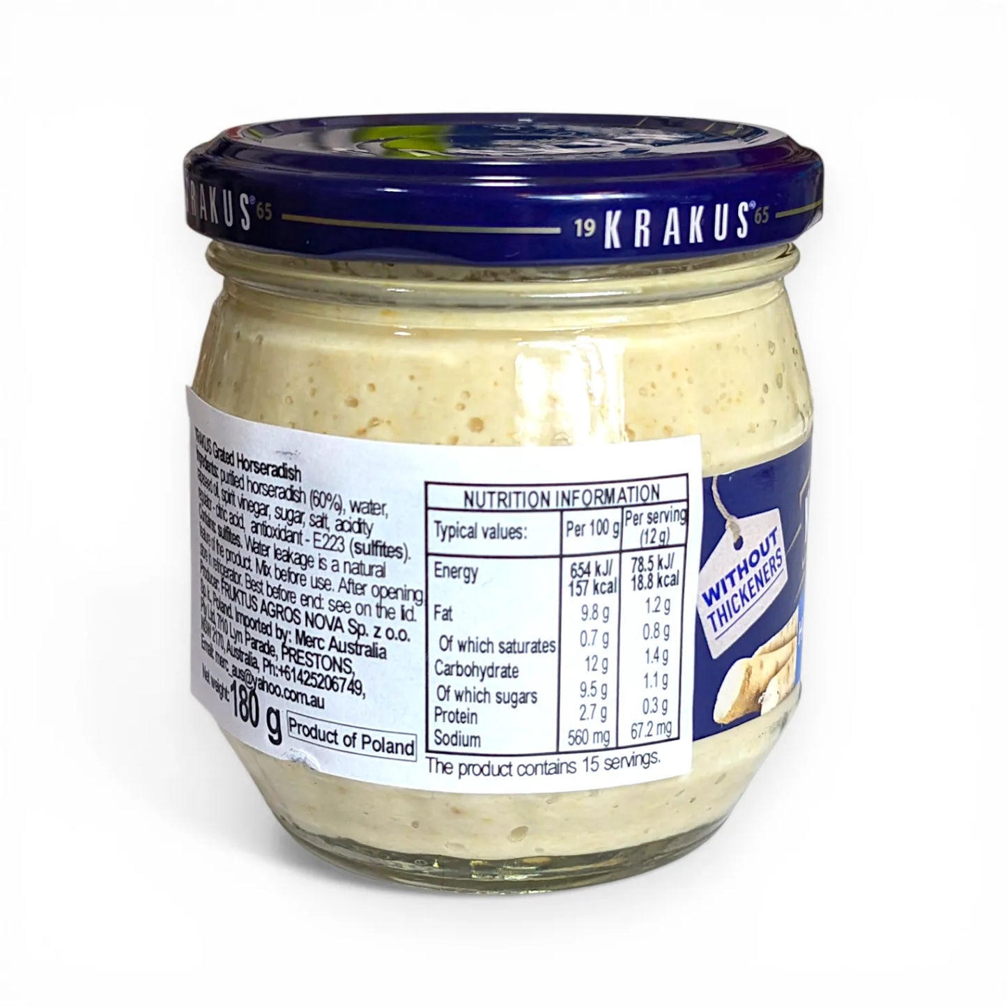 Hot Horseradish 'Krakus' 180g