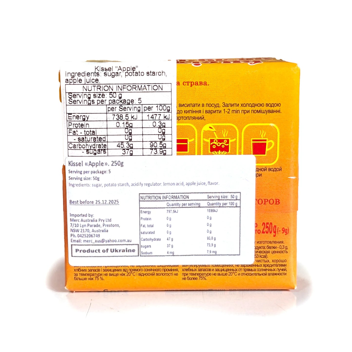 Вкусный фруктовый кисель-кисель (с яблоком)