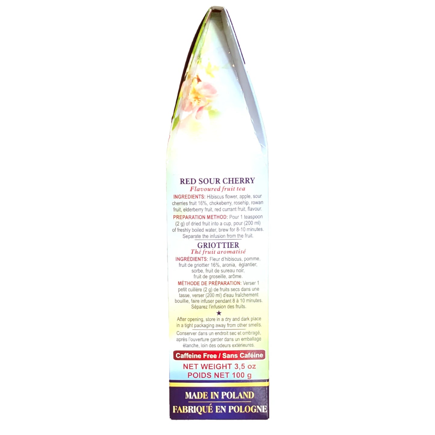 Premium 'Malwa' Sour Cherry Herbal Infusion Tea (loose leaf)