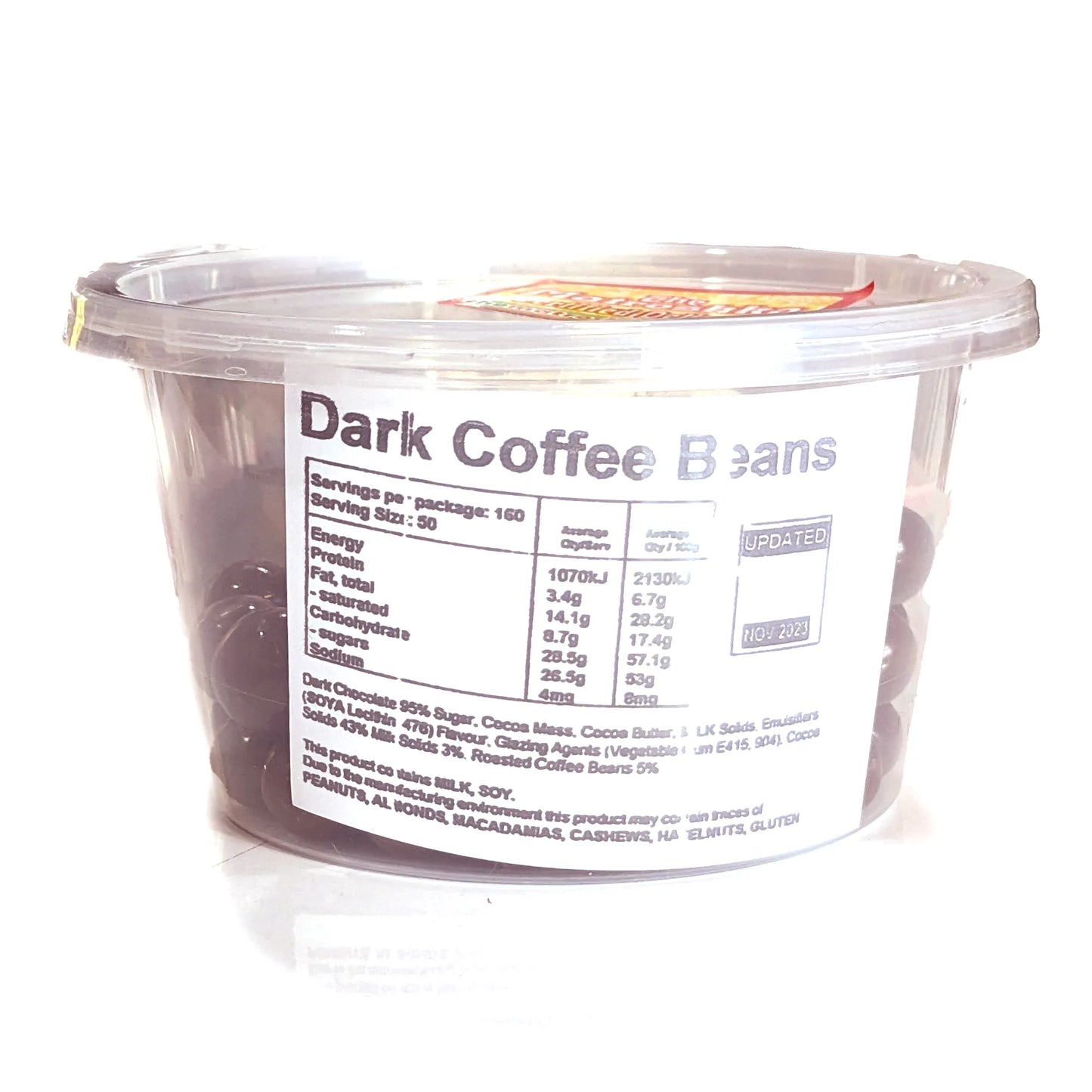 Premium Dried Coffee Beans (covered in chocolate) 160g+