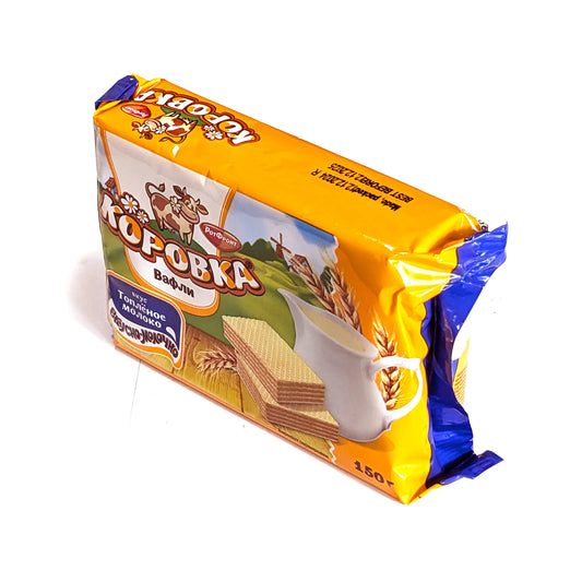 Хрустящие молочные вафли премиум-класса «Коровка»