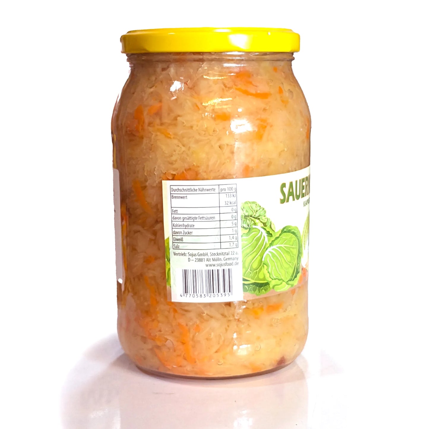 Traditional Crunchy Sauerkraut (with carrot)