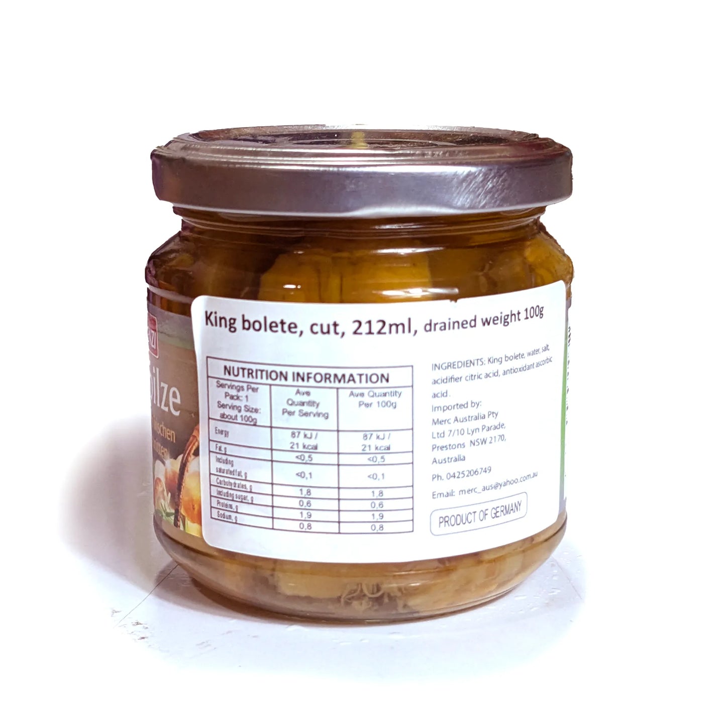 Premium White Mushrooms King Bolete 'Valenzi' 180g