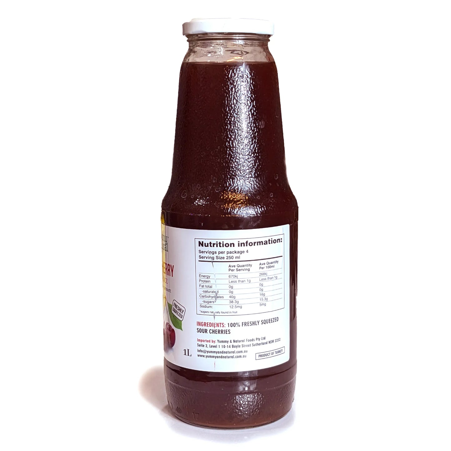 Чистый вишневый сок 1 л