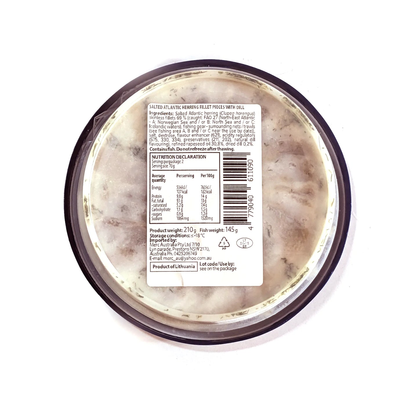 Tasty Herring Fillets (with dill) 210g