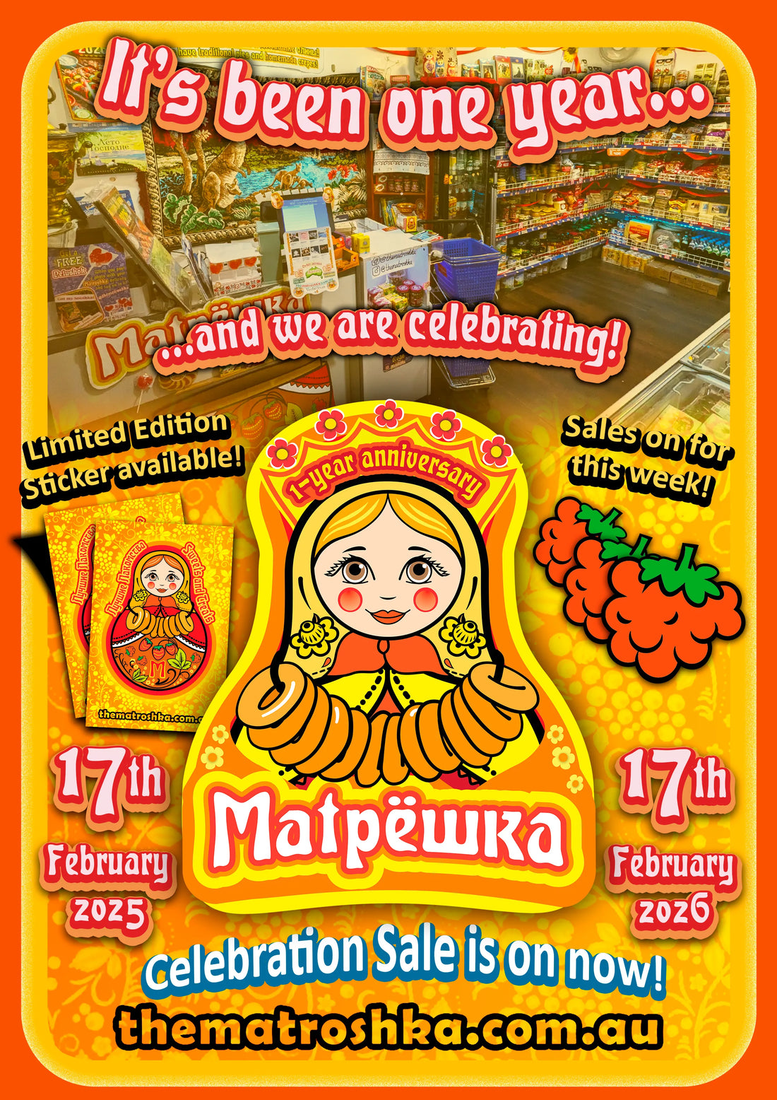 The Matroshka's 1-year Anniversary Celebration!