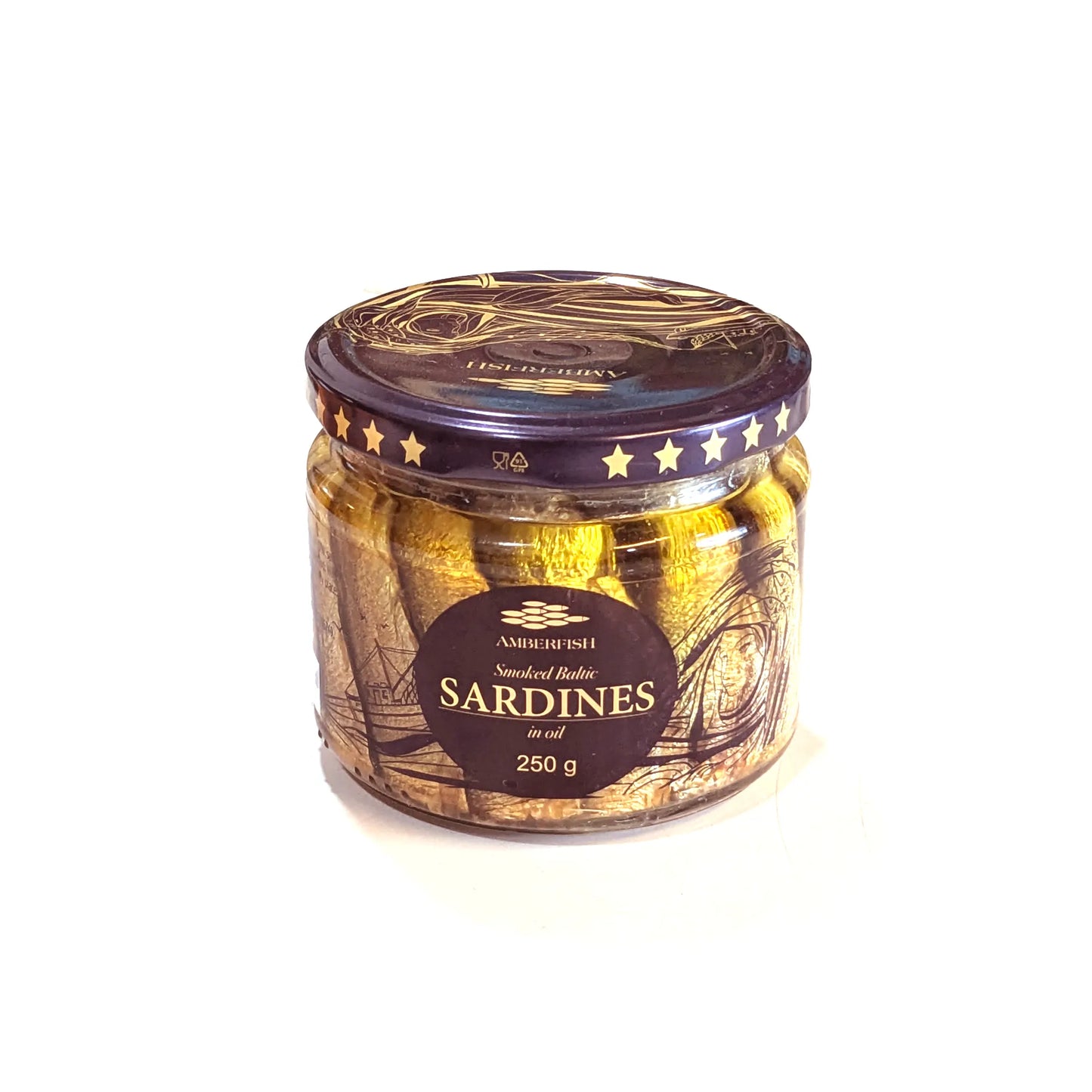 Premium 'Amberfish' Sardines (250g Jar)