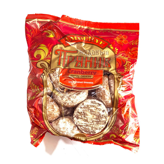 Premium Gingerbread 'Prianiki' (with raspberries) 'Amber'