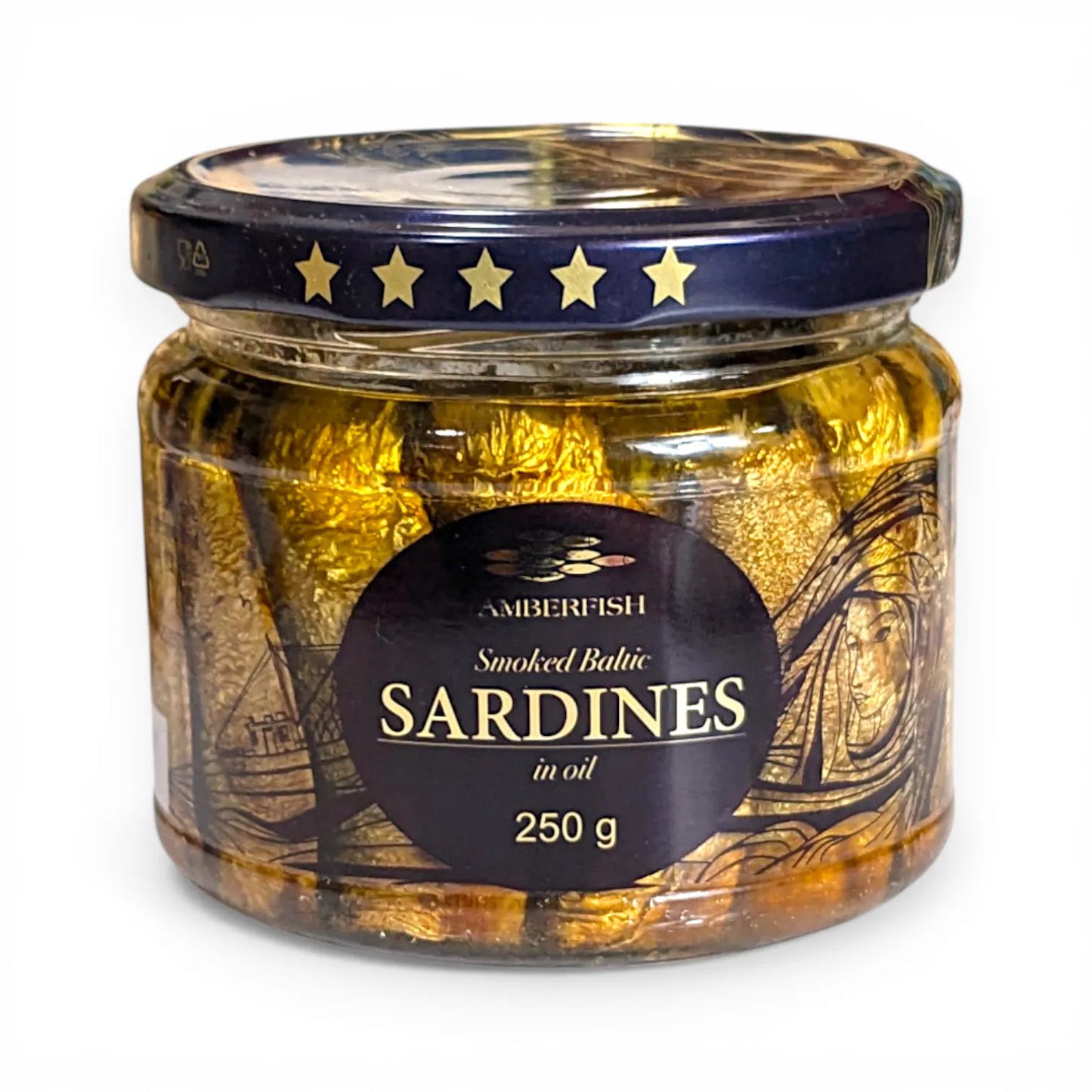Premium 'Amberfish' Sardines (250g Jar)