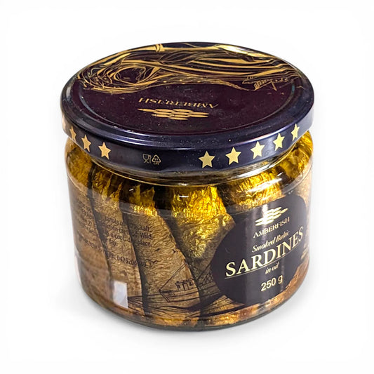 Premium 'Amberfish' Sardines (250g Jar)