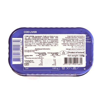 Premium Cod Liver 'Banga' 115g