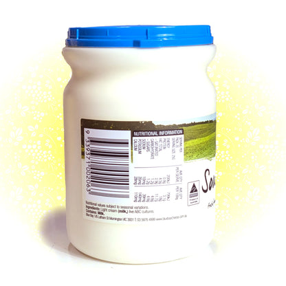 Real Sour Cream 'Smetana' (no thickener) 'Blue Bay' 1L