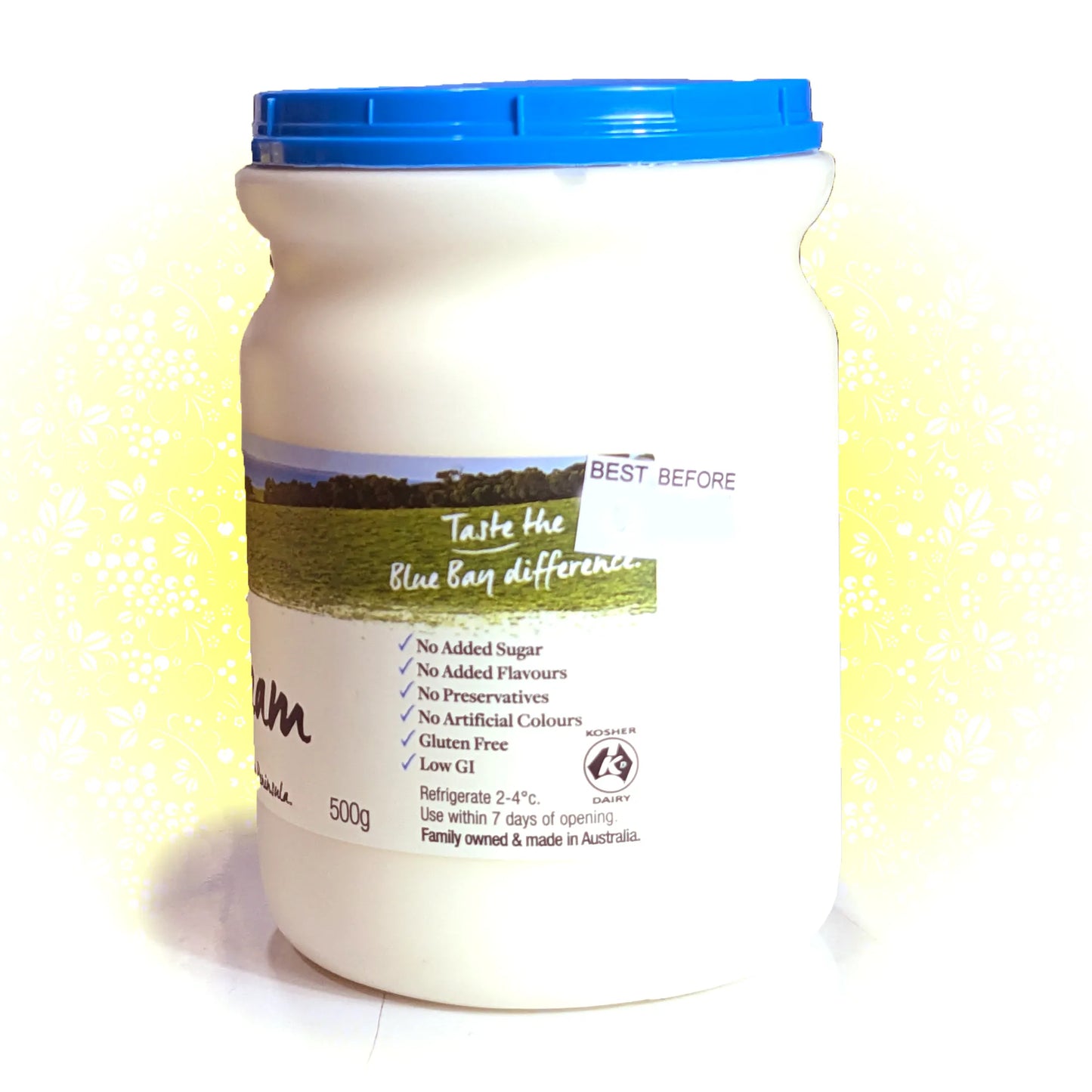 Real Sour Cream 'Smetana' (no thickener) 'Blue Bay' 1L