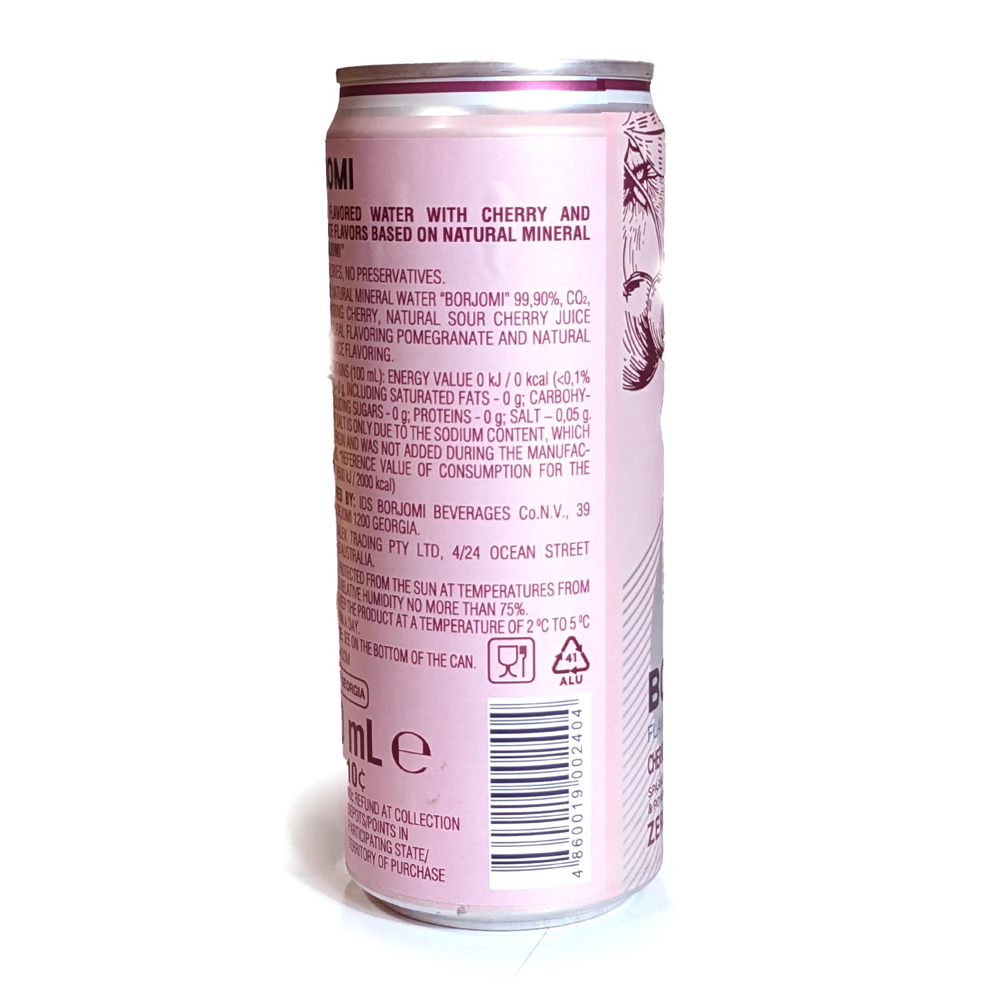 Mineral Water Infusion 'Borjomi' (cherry and pomegranate) 330ml