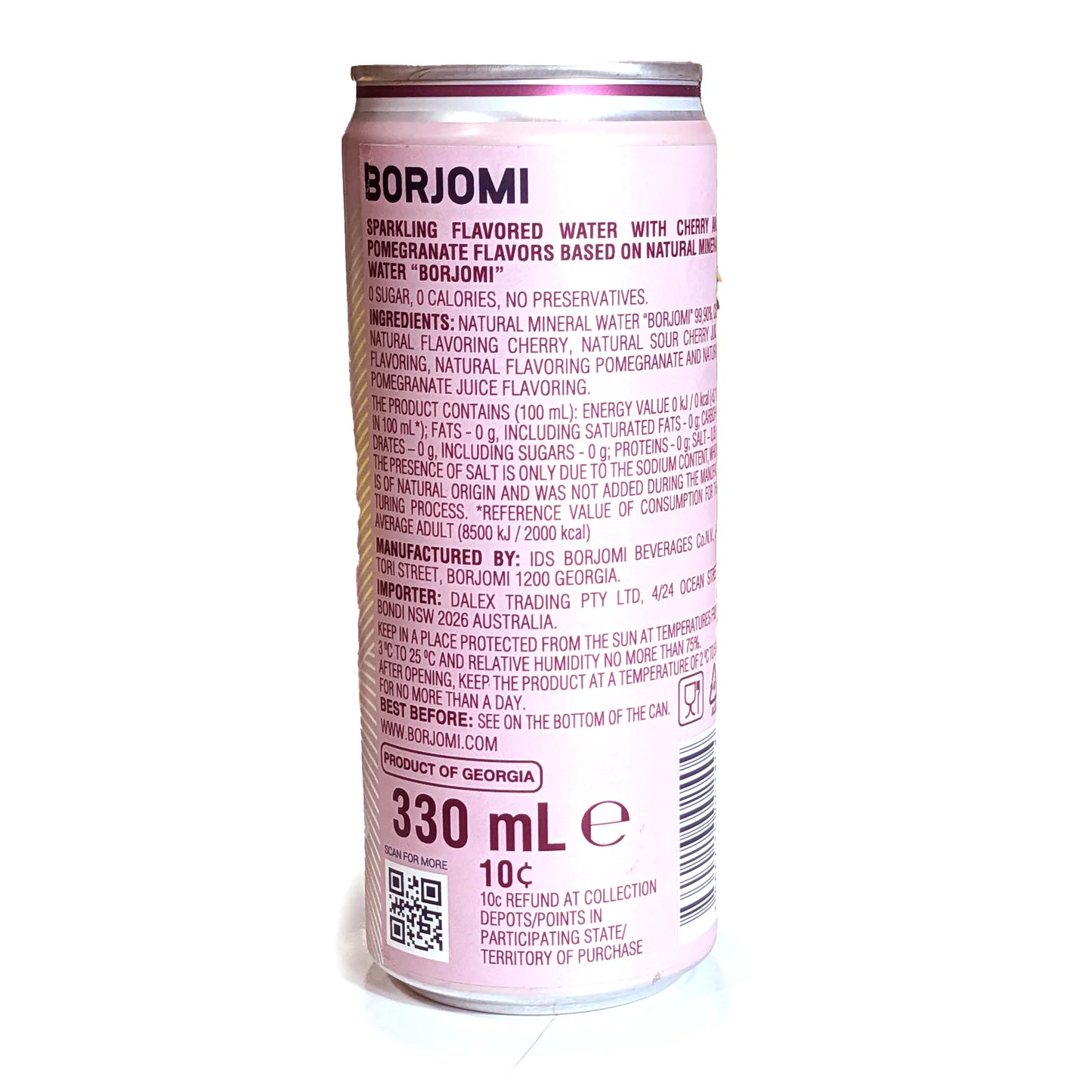 Mineral Water Infusion 'Borjomi' (cherry and pomegranate) 330ml