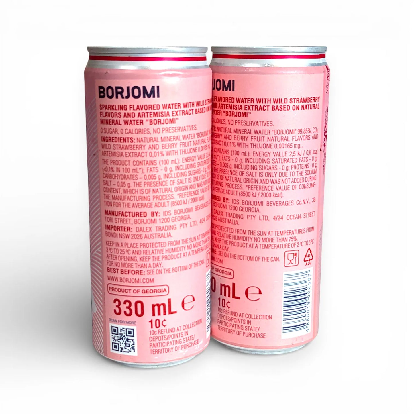 Mineral Water Infusion 'Borjomi' (wild strawberry) 330ml