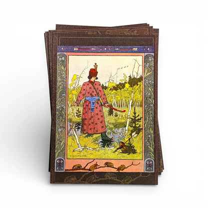 Russian Folklore Postcards Decorated 18 cm