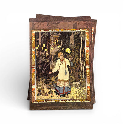 Russian Folklore Postcards Decorated 18 cm