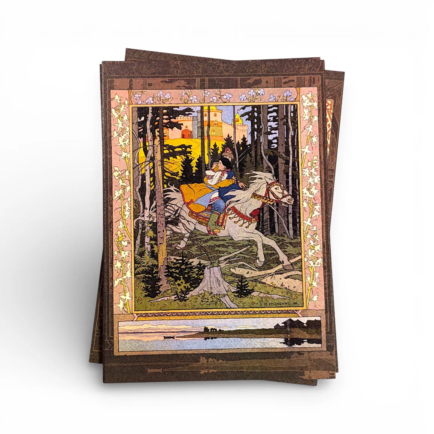 Russian Folklore Postcards Decorated 18 cm