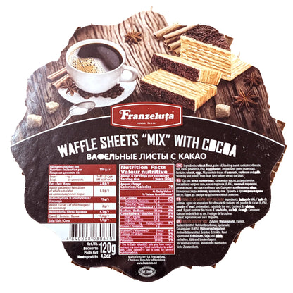 Classic Wafer Sheets Mix 100g (with cocoa)