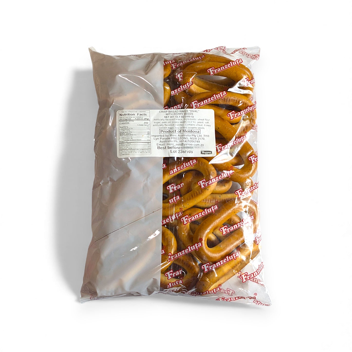 Oval Sooshka (with poppy seeds) 'Franzeluta'