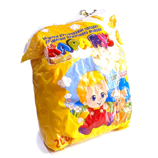 Crunchy Sweet Corn Puffs 'Karapuz' Large 200g