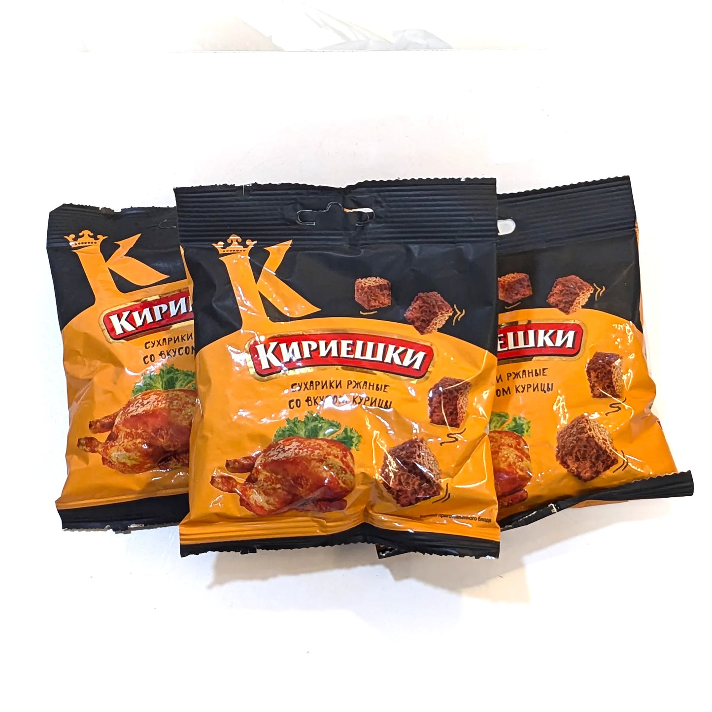 Classic Bread Crisps 'Kirieshki' (with chicken)