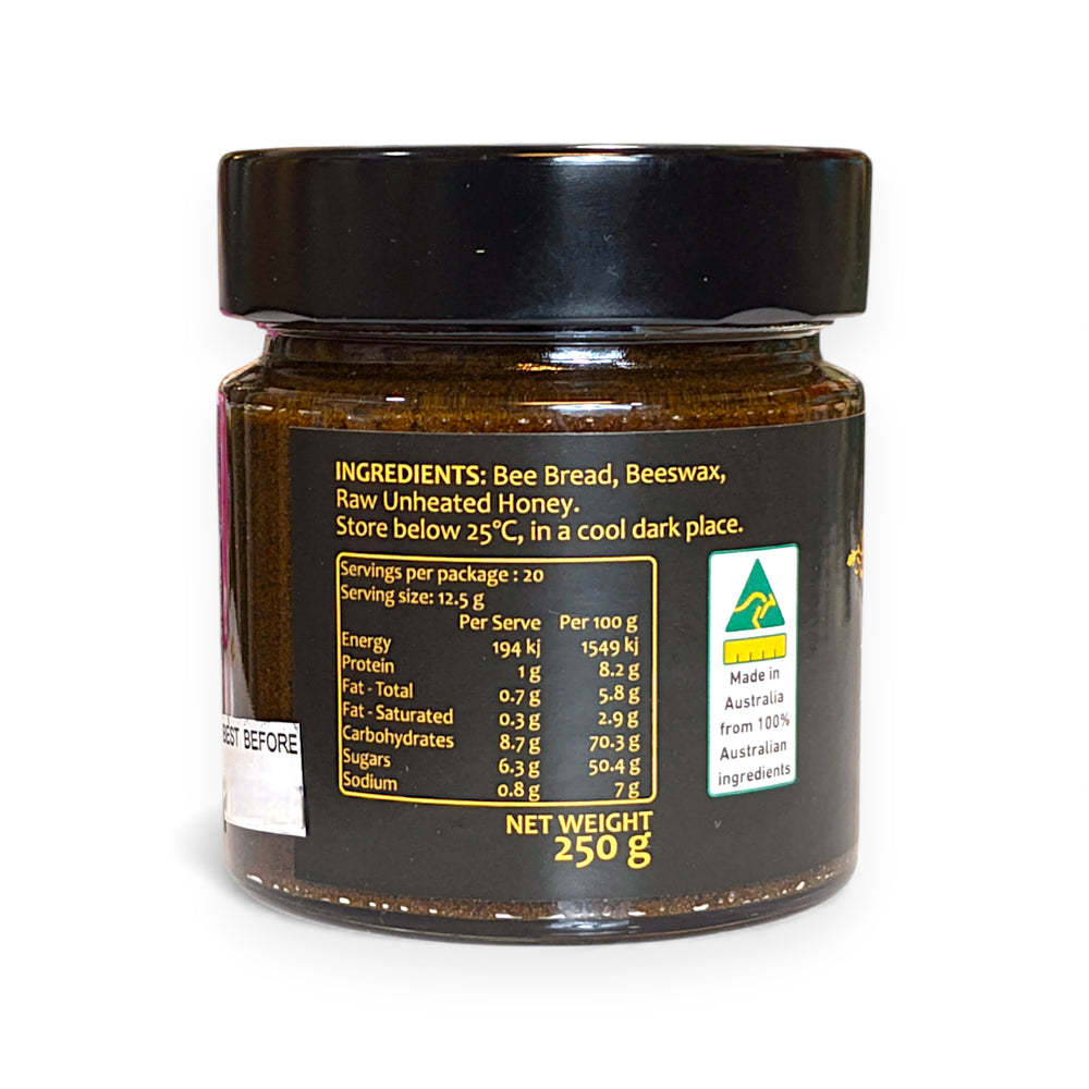 Ultra-Deluxe Nutritious 'Makoshen' Bee Bread Jar 250g