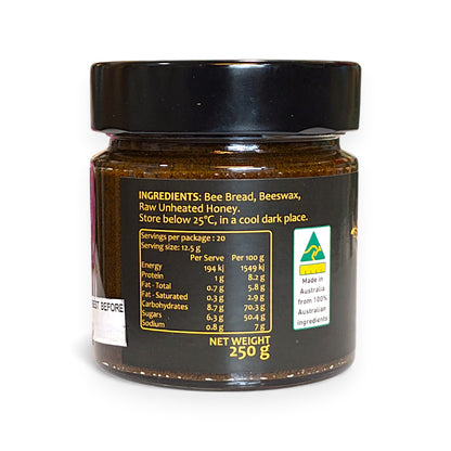 Ultra-Deluxe Nutritious 'Makoshen' Bee Bread Jar 250g