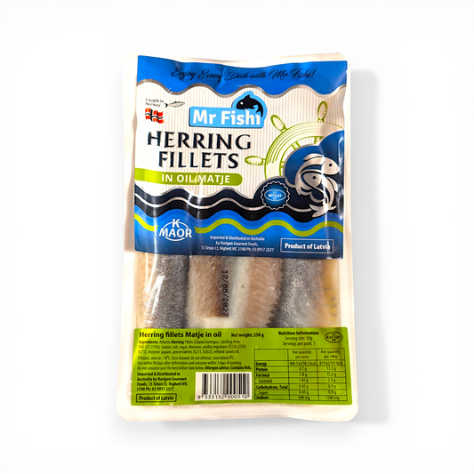 Frozen Herring Fillets 'Mr Fish' 250g
