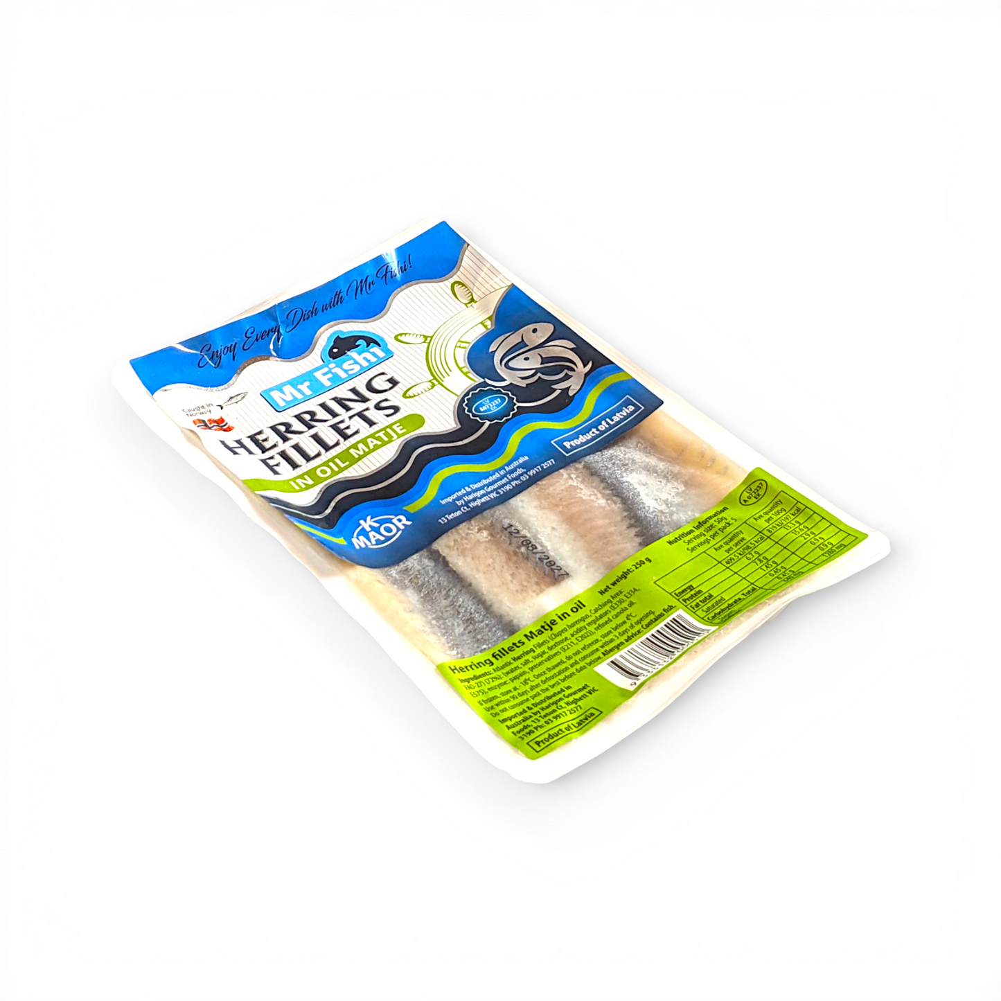 Frozen Herring Fillets 'Mr Fish' 250g