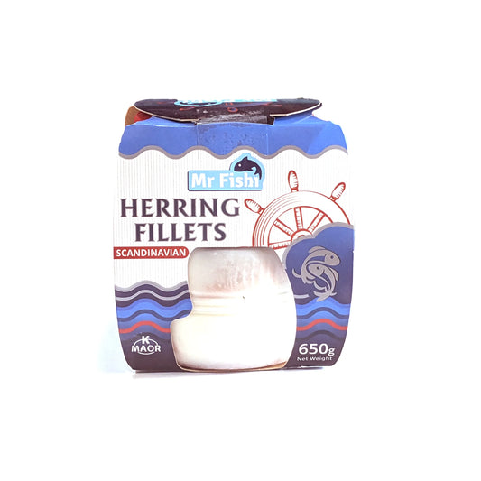 Tasty Full-Length Herring Fillets (Scandinavian) 650g