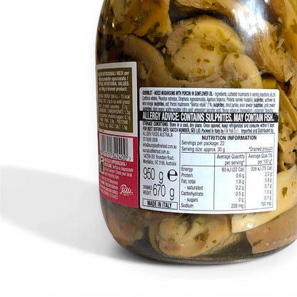 Premium Mushroom Mix 'Polli 1872' (in oil) 950g