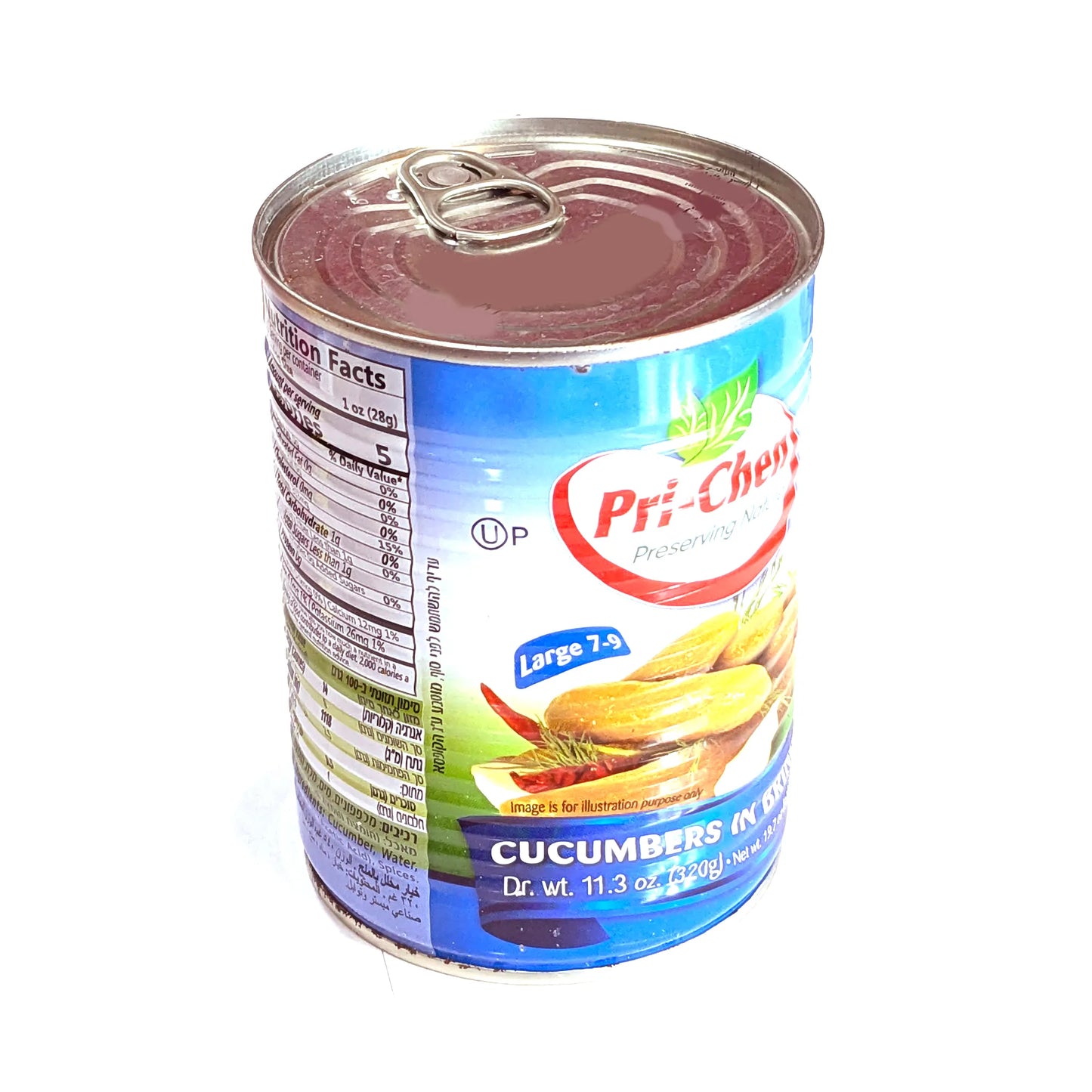Tasty Salted Cucumbers (without vinegar) 'Pri-Chen' 230g