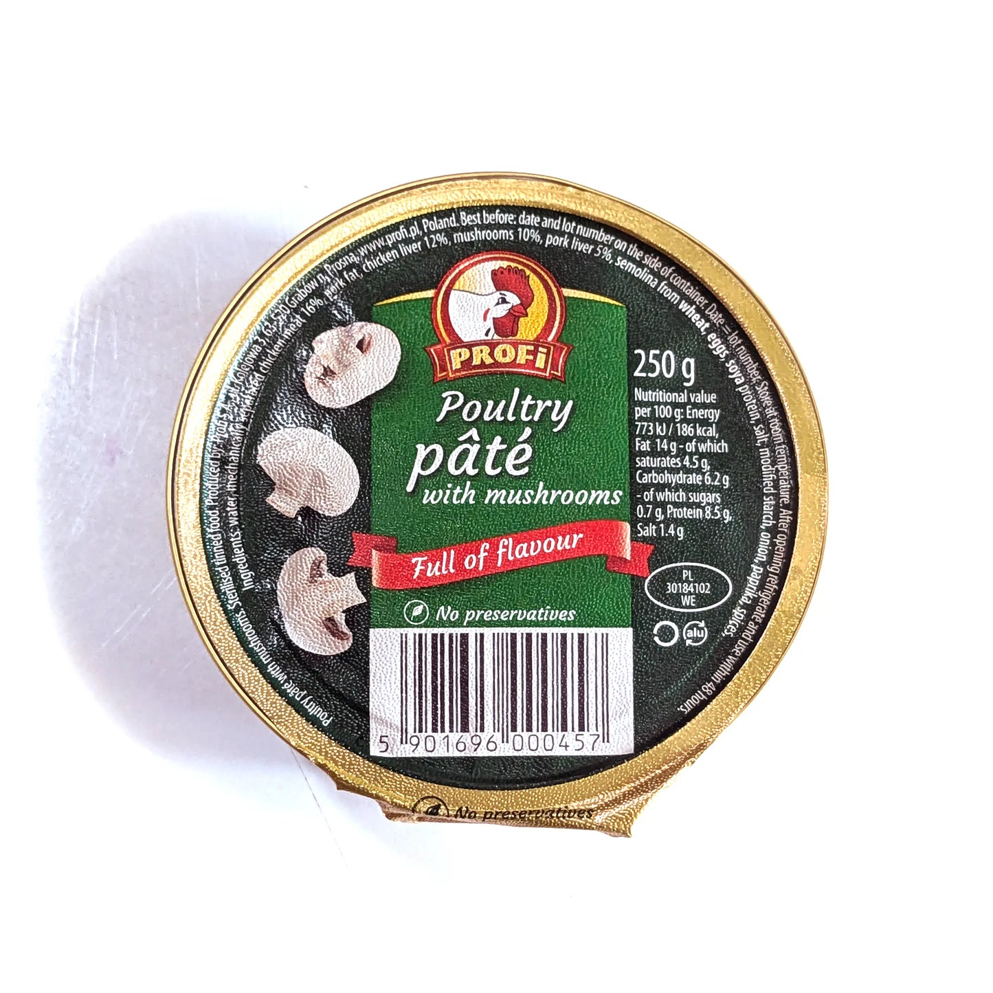 Delicious Large Chicken Pate' (with mushrooms)