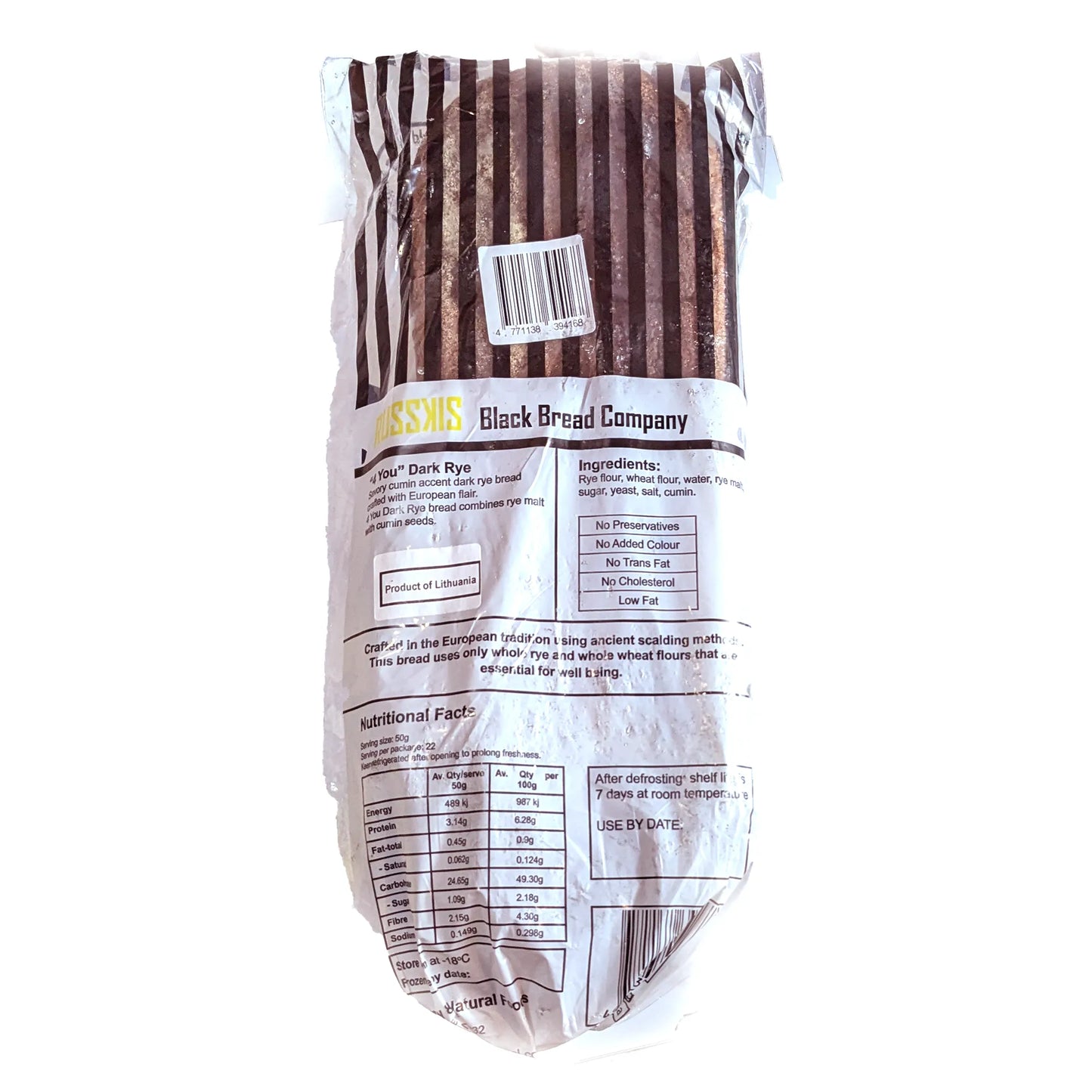 Traditional Black Bread 'Russkis' 1100g