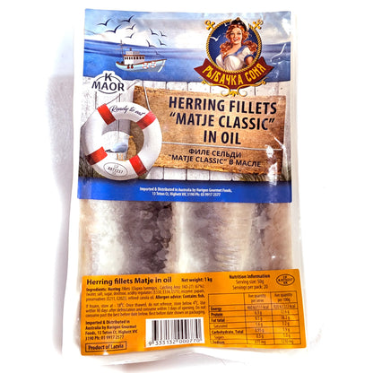 Frozen Herring Fillets 'Rybachka Sonya' 1kg