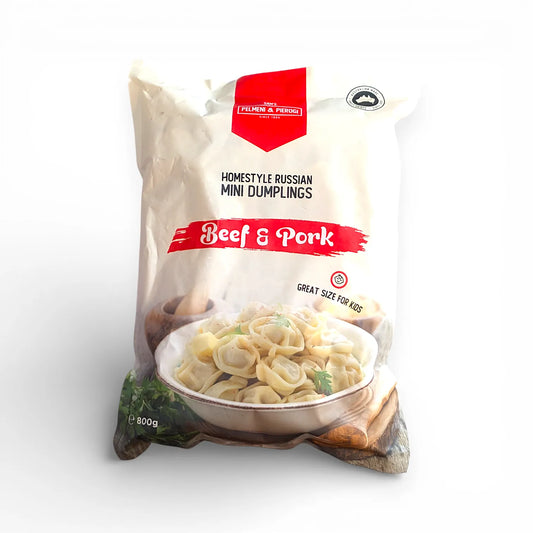 Tasty Mini-Pelmeni 'Sams' (with Beef and Pork)