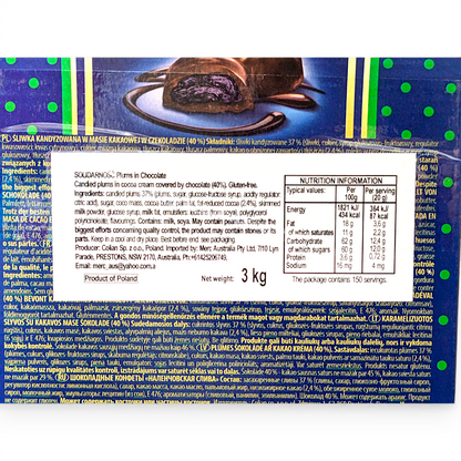 Premium Plum in Chocolate (bulk box) 200g+