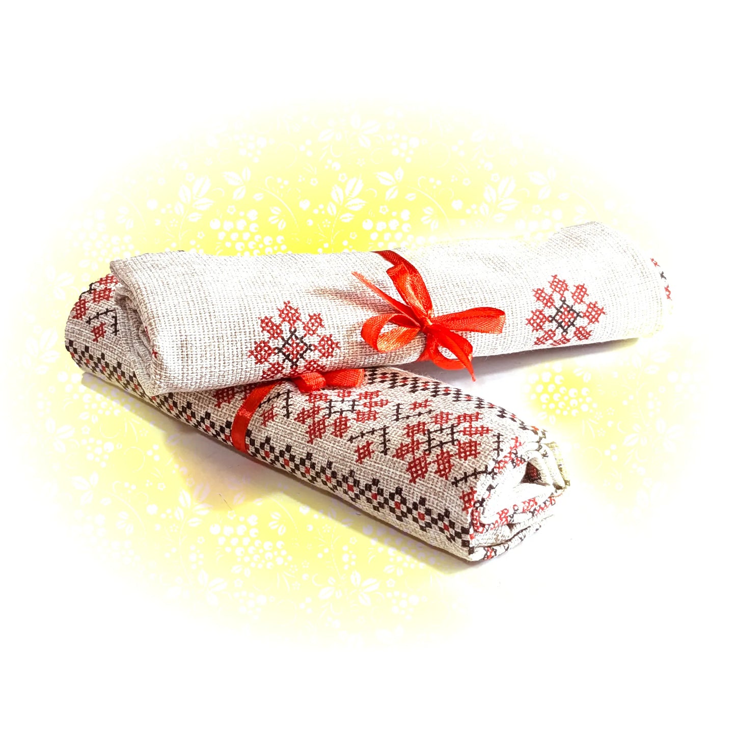 Кухонные полотенца с русским традиционным декором 45 см x 54 см