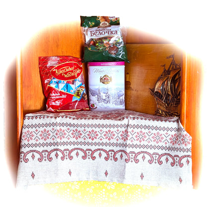 Кухонные полотенца с русским традиционным декором 45 см x 54 см