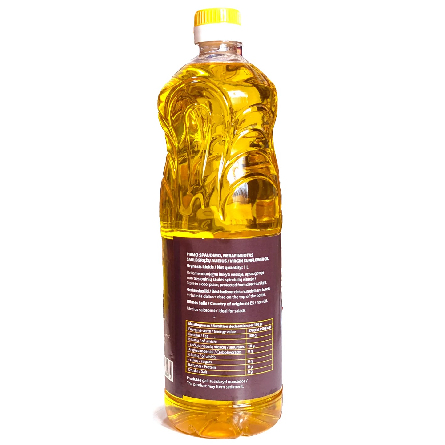 Масло подсолнечное нерафинированное премиум «Вильнюс» 1л