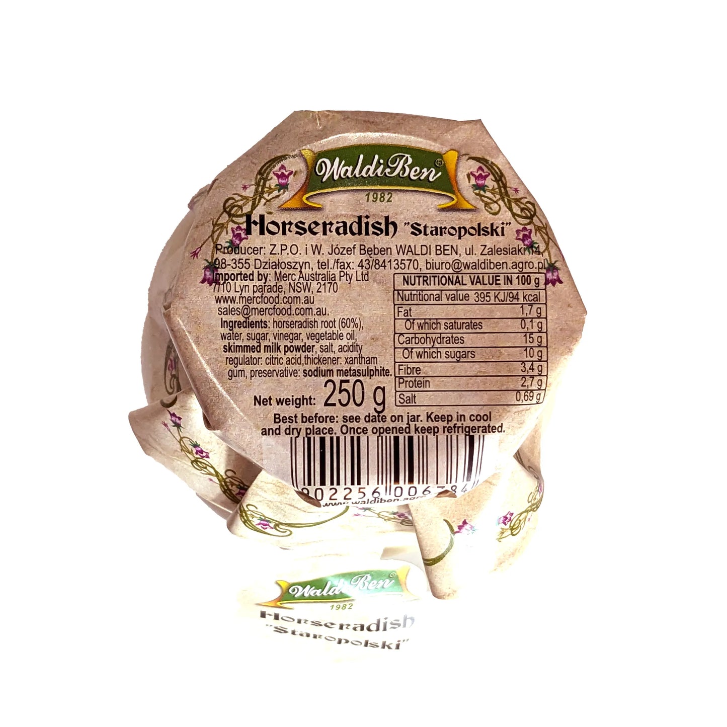 Mild Horseradish 'Waldi-Ben' Staropolsky 250g
