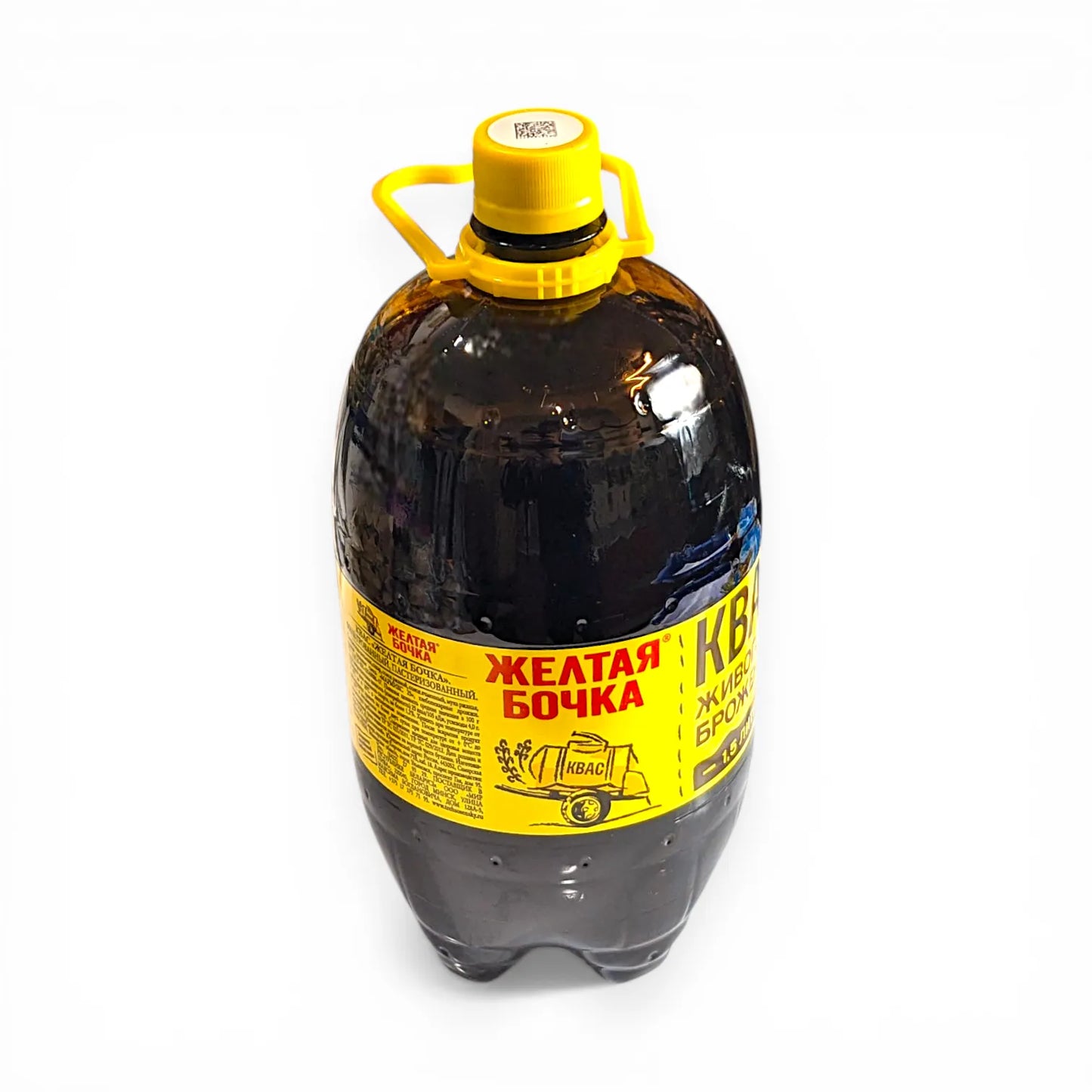 Traditional Russian Kvas 'Yellow Barrel' 1.5L