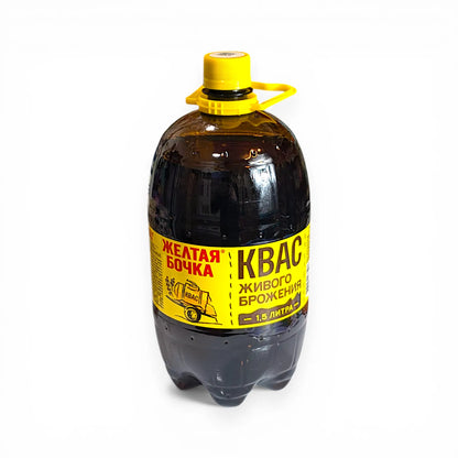 Traditional Russian Kvas 'Yellow Barrel' 1.5L