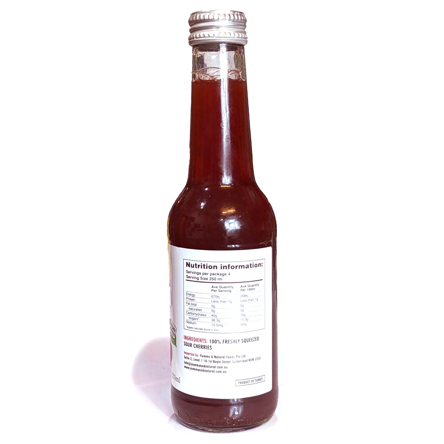 Pure Sour Cherry Juice (NOT from concentrate) 250ml